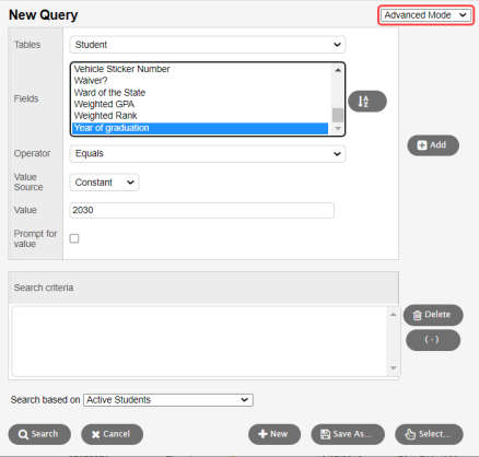 Create Advanced Queries